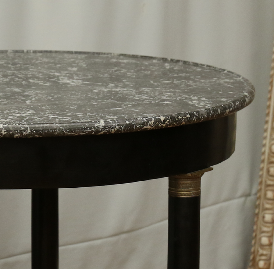 French Empire Marble Topped Round Table